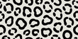 © suraiya - Black Seamless Abstract Pattern with Leopard Spots on Beige Background Illustration