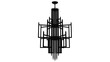 © PhotoCard - Elegant black silhouette of a multi tiered chandelier