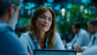 © Nataliya - Faceless business team discusses project ideas in modern office space during daytime meeting, defocused collaborative planning, workplace consultation, corporate brainstorming sess