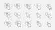 © Adil - Set of Hand and Mouse Cursor Icons Representing User Interaction and Clicks