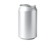 © DexAwan - A plain, cylindrical beverage can with a pull-tab opening on a transparent background
