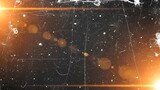 Cinematic grunge texture overlay with warm orange lens flares reflecting an authentic vintage film feel