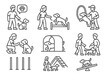 © Andrei - Dog training icons set