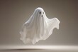 © Rajeev - Minimal Floating White Ghost Halloween Concept