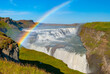 © PálmiG - gullfoss, is iceland's famous 'golden falls, ' a powerful, two-tiered waterfall on the hvítá river, forming a key part of the popular golden circle tour in south iceland