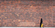 © Starling Images - A woman walks past a very large wall.