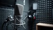 © fannybuddhies - Professional microphone in a recording studio.