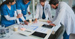 © EineroLens/peopleimages.com - Doctor, people or meeting in hospital with paperwork for patient diagnosis, medical advice or planning. Nurse, healthcare team and conversation for research, documents and collaboration strategy