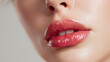© Алексей Иванченко - Beautiful woman showing full lips and glossy lipstick makeup