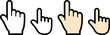 © ochikosan - 手のアイコン。人差し指。（Hand icon. Index finger.）