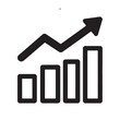© Md Shariful islam - Illustrative bar graph icon depicting significant business expansion and upward market growth, with an arrow indicating positive financial trends and successful performance