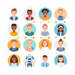 © rickyfirman - Cartoon People Icons – Diverse User Profile Avatar Illustration Set