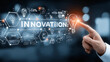 © K.V - Business innovation and creativity concept with glowing light bulb