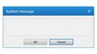 © Angrysakib - Empty system message dialog box displaying a blank text input field with 'ok' and 'cancel' buttons, representing a neutral user interface element for software or web applications.
