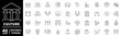© Jocelyn_Flores - Cultural event icons set. editable line icons, outline, festival, celebration symbols