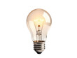 © Ева Поликарпова - A single light bulb sitting on a white background