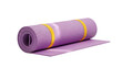 © Maria - Isolated rolled up exercise mat, yoga and pilates equipment for fitness and recreation product shot