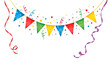 © RIMON - Colorful party bunting with ribbons and confetti
