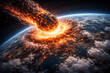 © Muhammad Umar - Asteroid Impact on Earth, Catastrophic Collision in Space, Planet Explosion