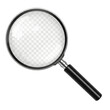 © riaz - HQ isolated magnifying glass on white background PNG file.