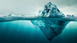 © Svetlana - Surreal seascape with iceberg shaped as inverted reflection