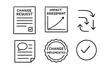 © 123levit - Hand drawn business process icons for change management and implementation