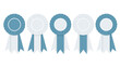 © Elizabeth - Collection of colorful award ribbons with fluttering tails signifies achievement, competition, and recognition for excellence.