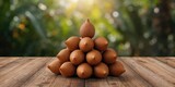 Salak fruits arranged on a market stall, highlighting tropical produce for food safety inspection