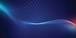 © PIXEL LEGENDS - Wavy digital particle grid blue and red gradient background abstract technology futuristic concept data