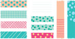 © Siddharth - Collection of colorful washi tape strips isolated on white background, perfect for adding a touch of fun and creativity to any project or design element