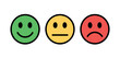 © Ghulam - Smiling, Neutral, and Frowning Emoticons
