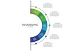 © WD 99 - Business visualization infographic circle design template with 5 options, steps or processes. Business presentation.