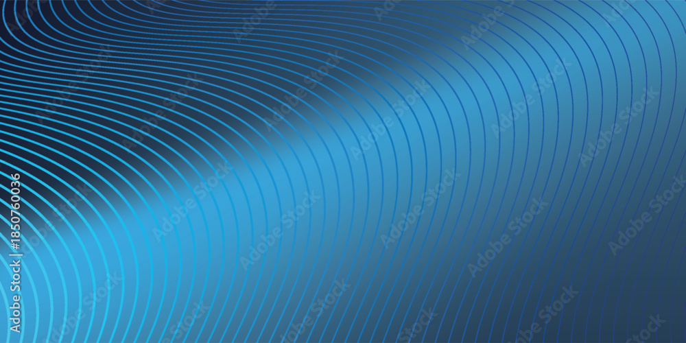 Abstract Technology blue curve, Modern tech banner, corporate business concept, hi-tech abstract background  for presentation business or tech event poster EPS 10