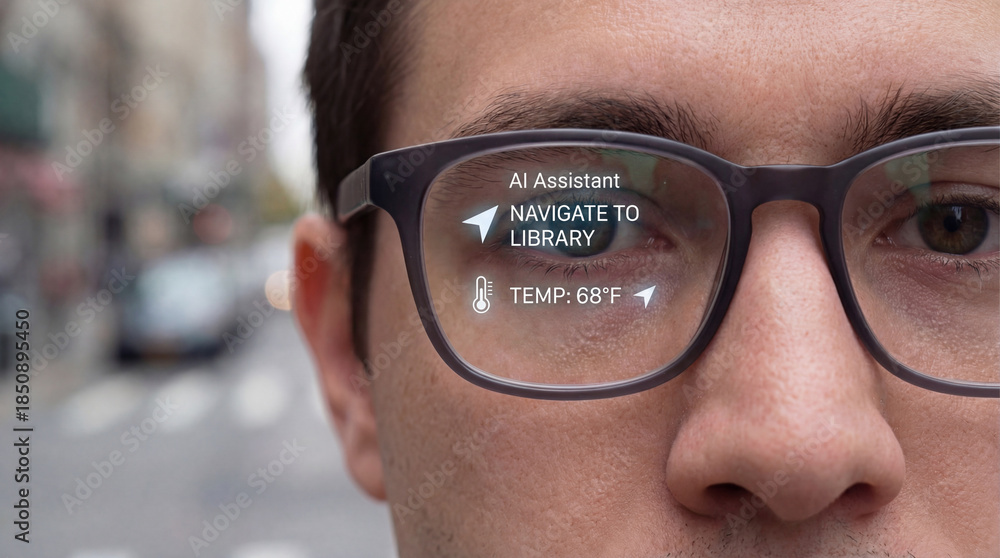 Augmented reality wearable technology smart glasses digital interface ...