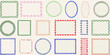 © Piku - Colorful stitched shapes squares rectangles ovals and circles in various designs