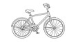 © Cezar_911 - Simple linear bicycle outline drawing for design projects