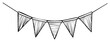 © Андрій О. - Party Pennant Bunting Flags Sketch Decoration Celebration Hanging Garlands Triangle