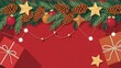 © Johura - Festive holiday garland with lights and decorations