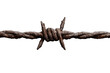 © PNG Kingdom  - Rusty barbed wire showing sharp spikes and coils creating a boundary, concept of security, prison, and segregation