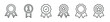 © Abbasy  Kautsar - Quality Badge thin line icon set. Web minimal editable stroke icons