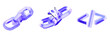 © StockStyle - Set 3D Glass link chain, broken link, and coding bracket icon isolated on transparent background, symbols for hyperlinking, technical errors, and software development. Liquid Glass design icon. 3D ren