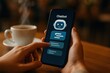 © Gibster - AI chatbot technology on smartphone shows smart assistant for online ecommerce business startup trends with user interaction and digital communication in cozy environment