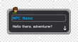 © Andi - Pixel Art Style Game Npc Dialogue Interface For Fantasy Adventure