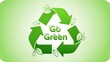 © Jumadi - Go Green Recycling Symbol with Leaves.