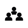 © Secret vec - Flat Vector Three People One Highlighted
