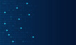 © natrot - Blue arrow shapes arranged in a flowing directional pattern on a dark background with copy space