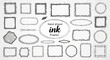 © Alam - Collection of various handdrawn ink frames and borders for creative design projects