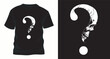 © Anisur - Skull question mark vector t-shirt design, a unique blend of mystery and anatomy for apparel and merchandise