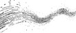 © ESIPOOS - Black binary code flowing in a wave pattern on white background data digital technology