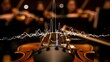 © AiStock B - Musicians play violins with waveform in foreground at concert hall performance